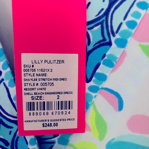 Lilly Pulitzer Shaylee Stretch Midi Dress NWT 2 - Picture 7 of 9